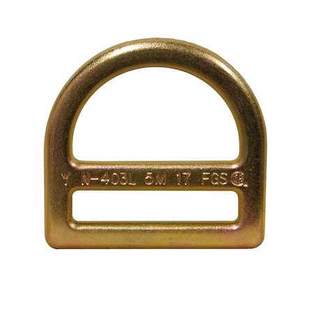 Super Anchor Safety Forged slotted Small D-ring zinc plated. Fits through 5004 D-ring 5007